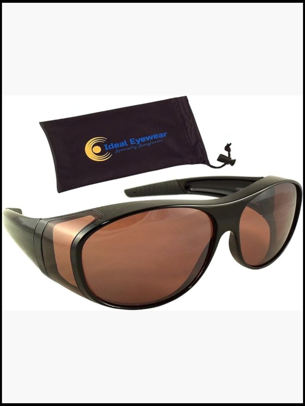 Fit Over Sunglasses with Blue Blocker HD Copper Lenses for Driving